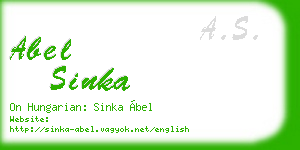abel sinka business card